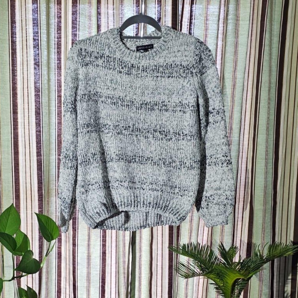 Love Ellie Grey Knit Sweater